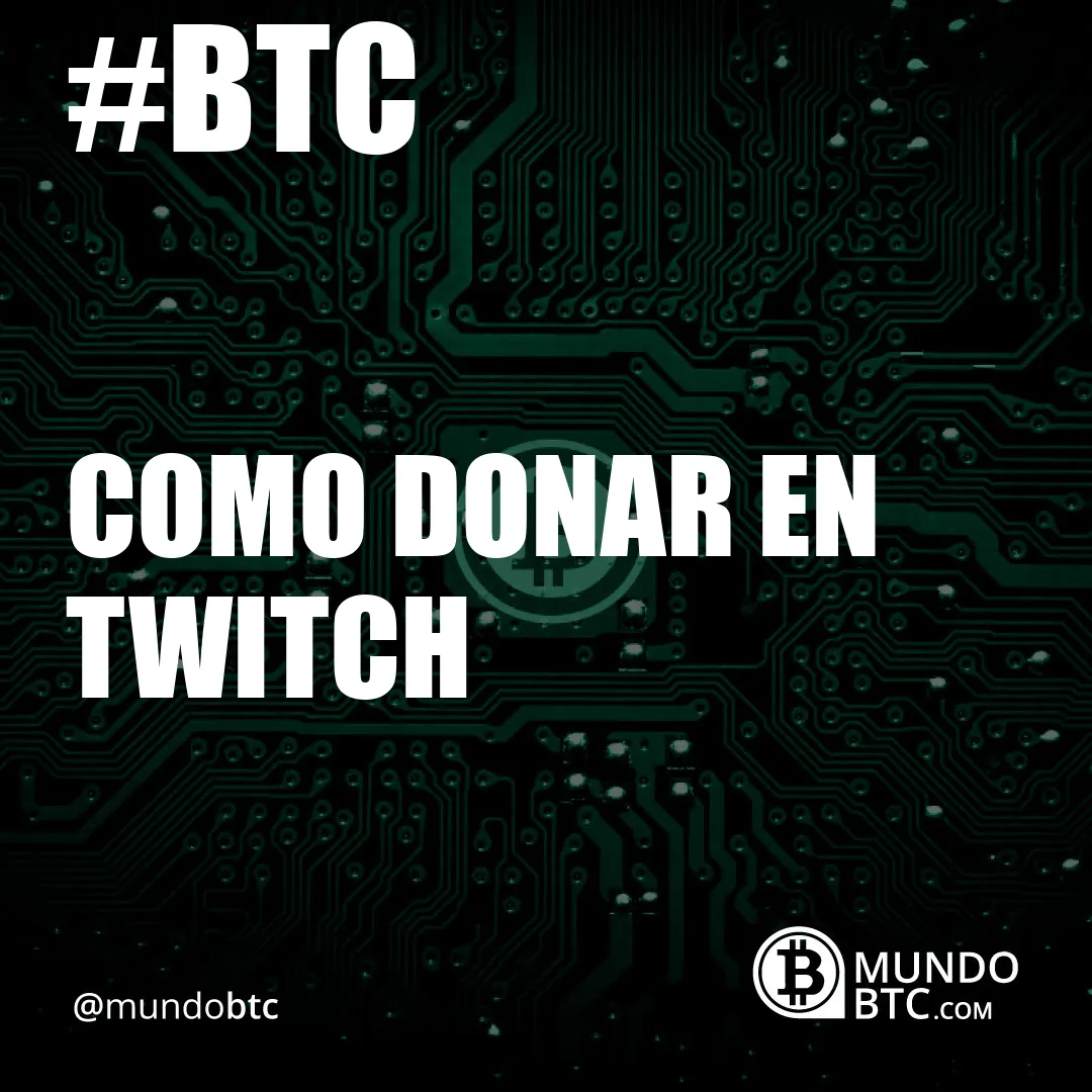 Como Donar en Twitch