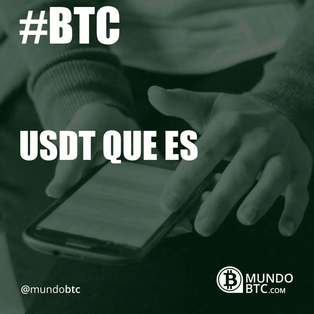 Usdt que es